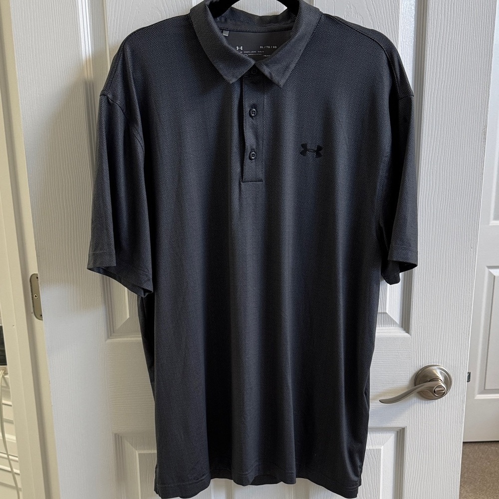 Under Armour Men's Charcoal Polo Shirt - Picture 2 of 5